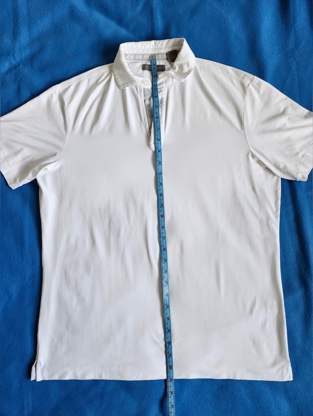 Daniel Cremieux White Short Sleeve Polo with Button Placket